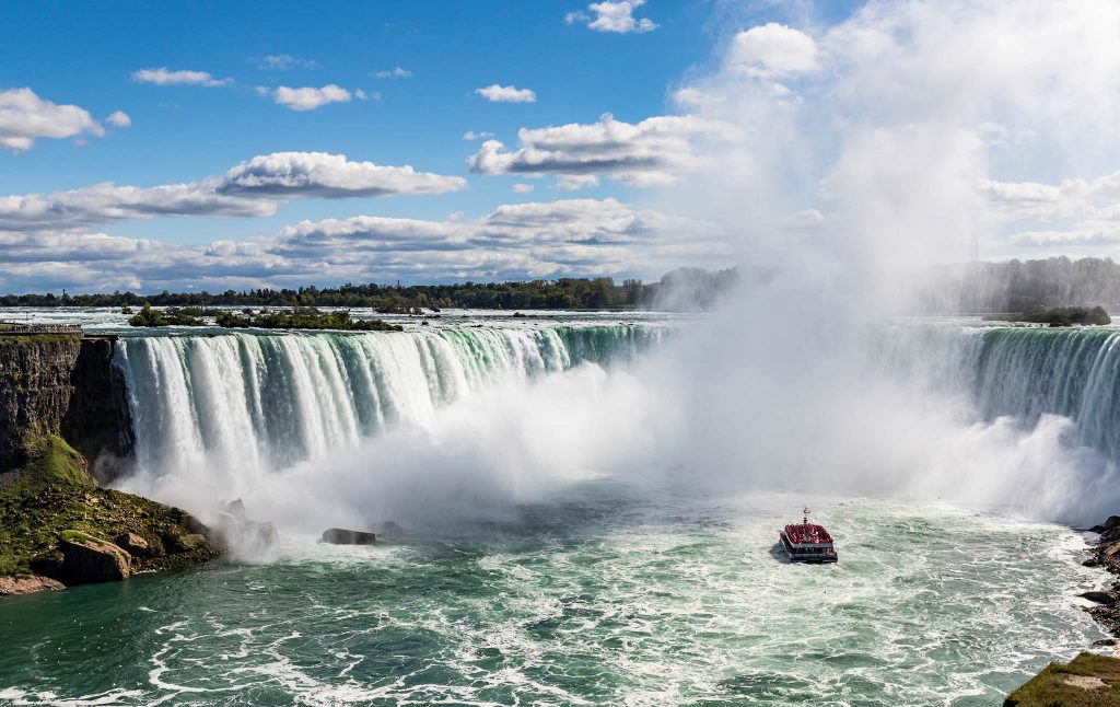 Horseshoe Falls seen from the Canadian side of Niagara Falls
