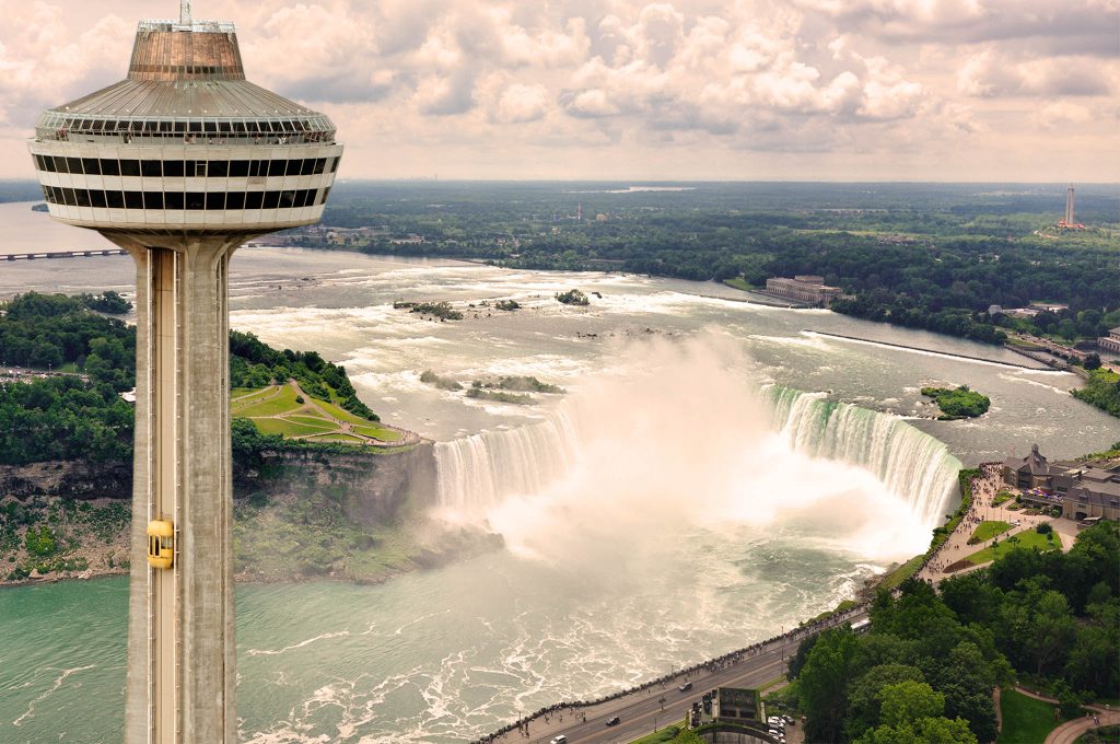 Niagara falls in the summertime